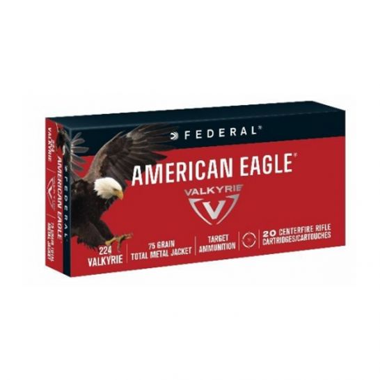 American Eagle .224 Valkyrie 75gr TMJ Ammunition, 20 Rounds